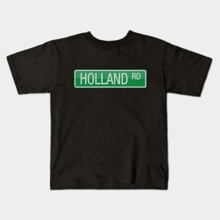 Holland Road Street Sign Kids T-Shirt